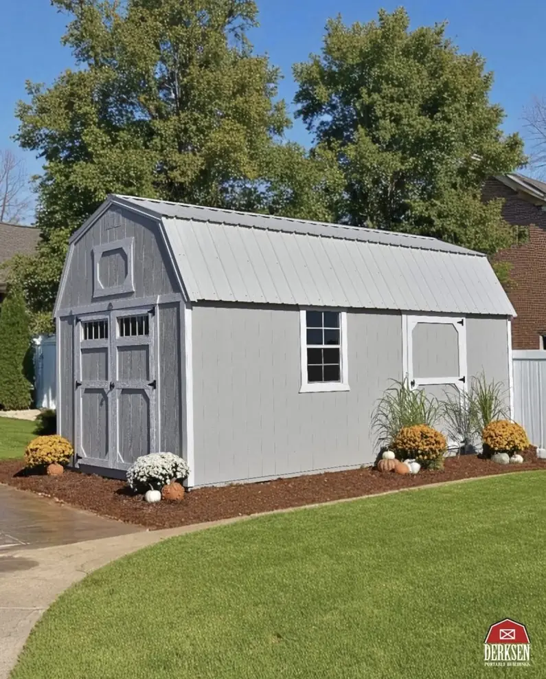 12x24 Derksen Side Porch Cabin (12×24 ft) — cabin from Larkin's Portable Buildings