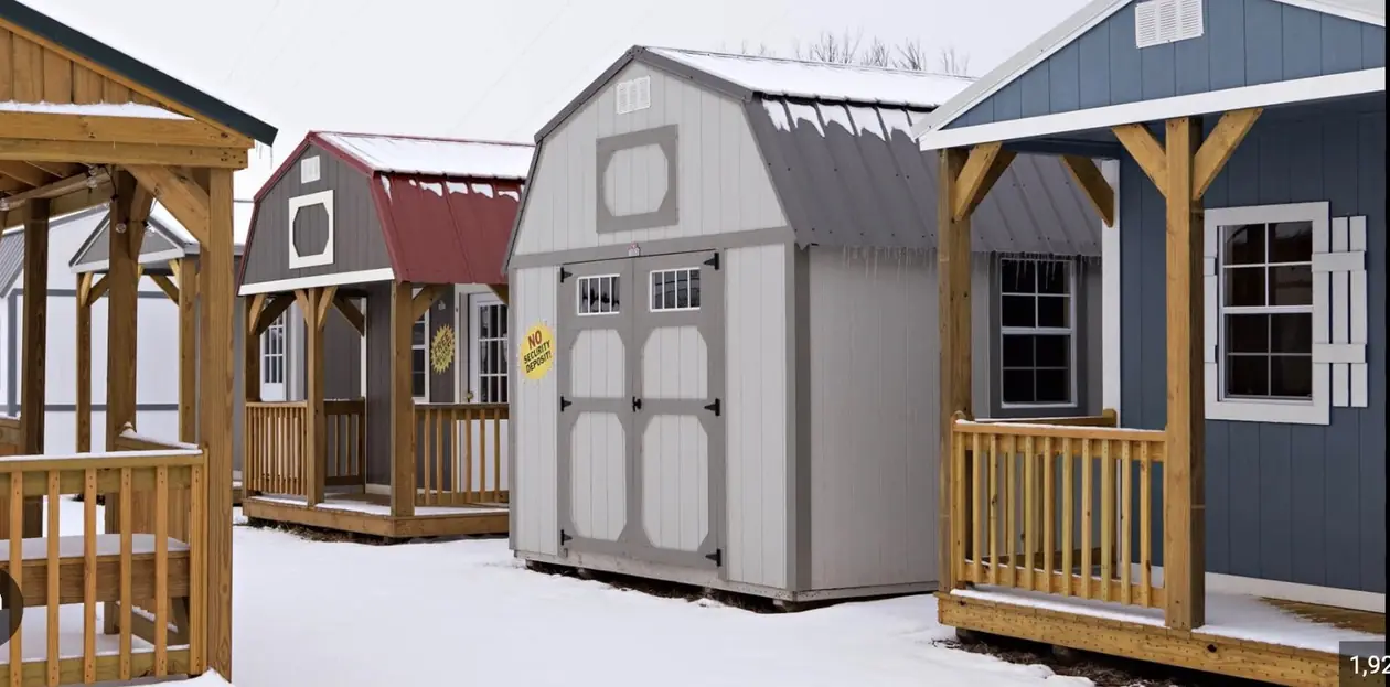 10x16 Derksen Lofted Barn (10×16 ft) — lofted barn from Larkin's Portable Buildings